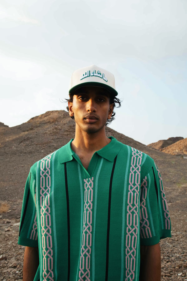 Mashallah Hat - Green/White hover