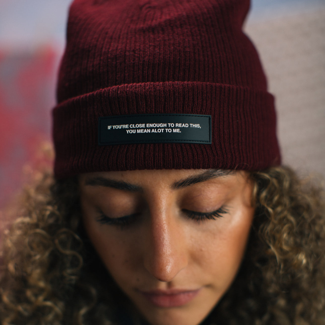 Close Enough Beanie - Maroon