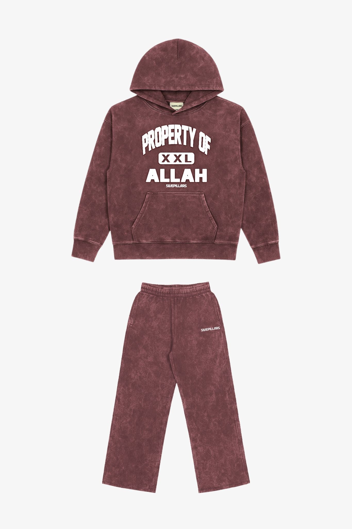 POA Washed Set Maroon