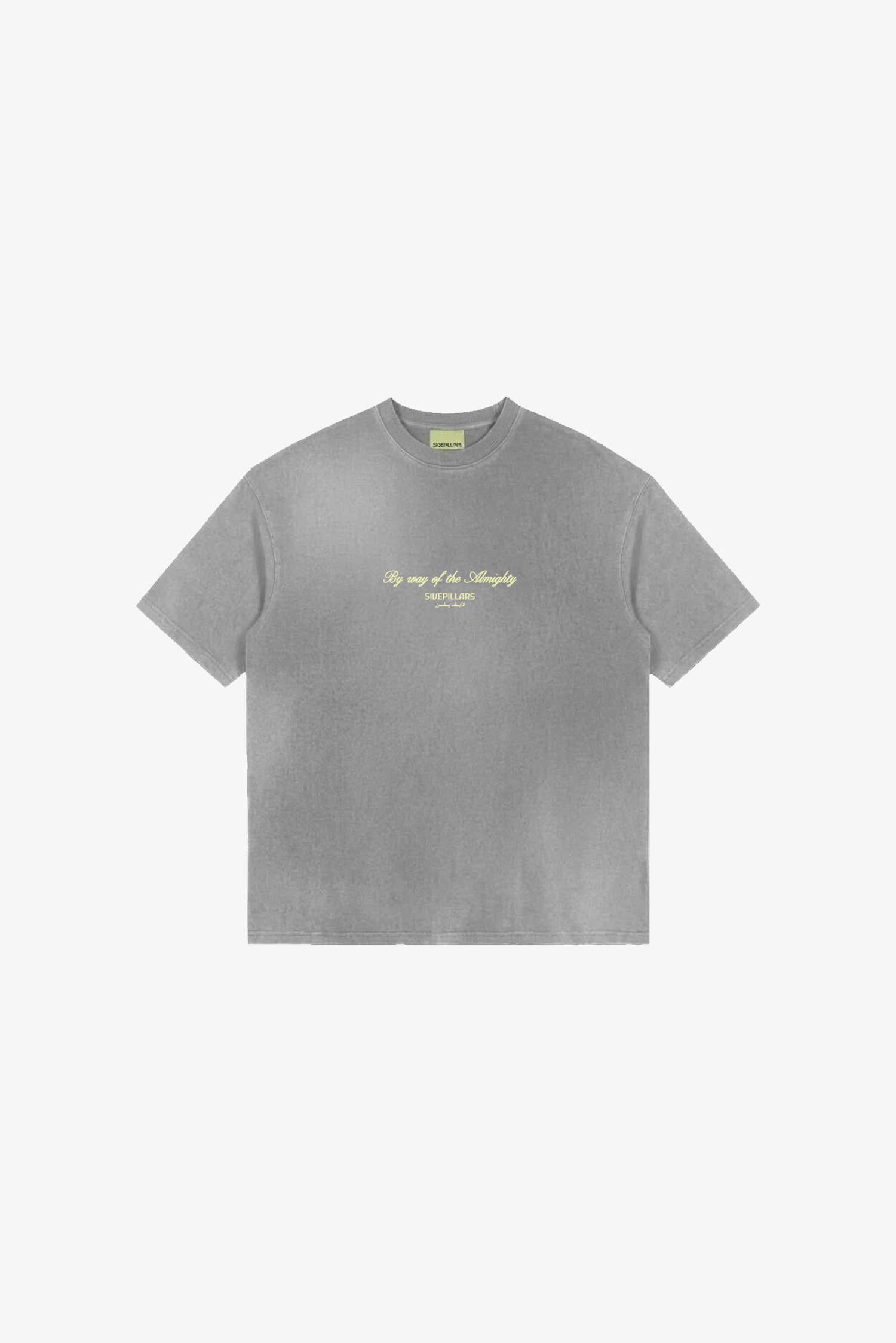 By Way Of The Almighty Tee - Washed Grey