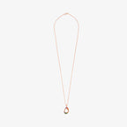 5ivepillars Multicolor Logo Necklace - Rose Gold