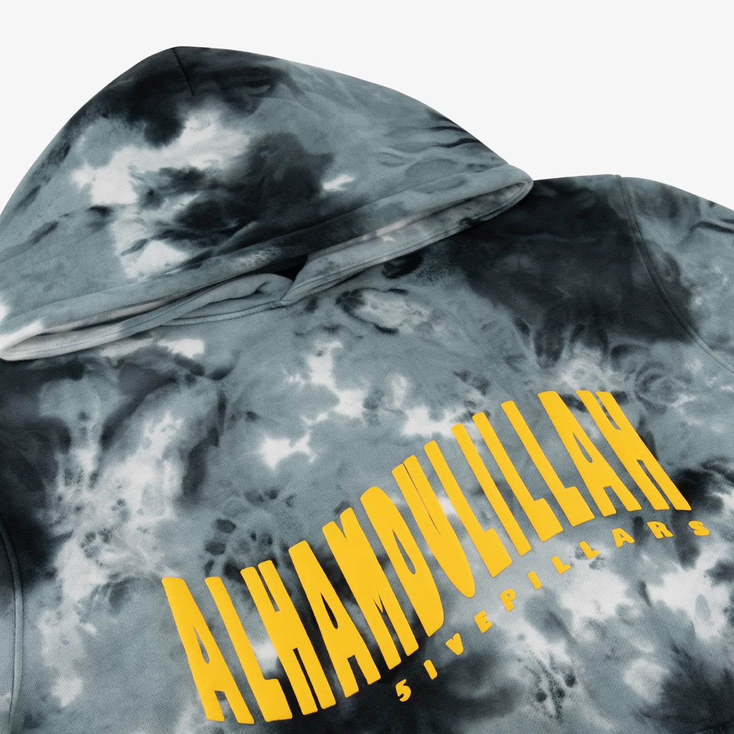 Alhamdulillah Tie Dye Hoodie - Black